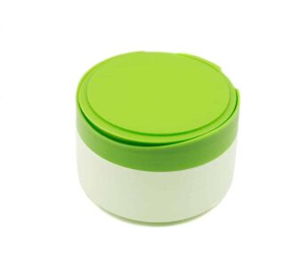 1 Pcs Portable Plastic Baby Skin Care Baby Powder Puff Box Holder Container Talcum Powder Case Jar Pot with Powder Puff and Sieve Tray(Green)