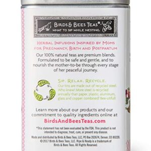 Birds & Bees Teas - Red Raspberry Leaf Tea, Ripe & Ready Organic Third Trimester Tea to Prepare Your Body for Labor and Birth - 30 Servings, 3.5 oz - Image 4