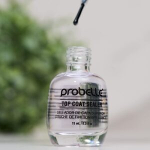 Probelle Top Coat Sealer, Quick Dry Nail Polish Top Coat, High Shine Glossy Nail Finish, Instantly Forms Clear Barrier For Enamel Protection, Fast Dry Manicure, Long Lasting Results, 0.5 fl oz/ 15 mL - Image 7