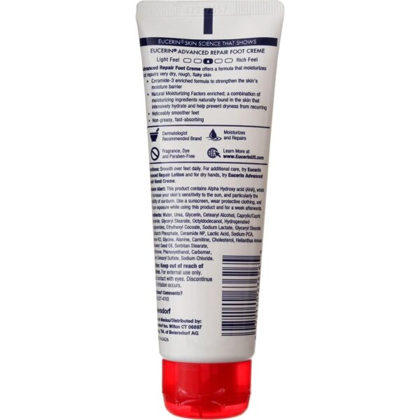 Eucerin Advanced Repair Light Feel Foot Creme, 3 oz ( Pack of 4) - Image 7