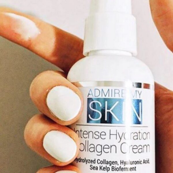 Admire My Skin Collagen Cream Moisturizer For Dry Skin - Hyaluronic Acid Cream - Non Comedogenic Hydrating Cream Eliminates Dull Dry Skin for That Healthy Youthful Glow 2oz - Image 5