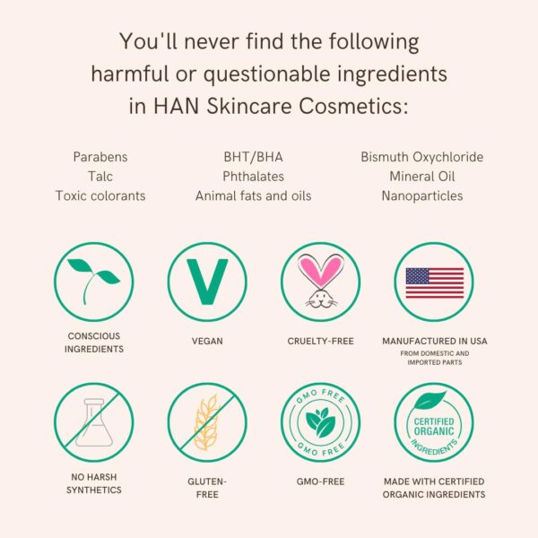 HAN Skincare Cosmetics Vegan, Cruelty-Free Blush, Coral Candy - Image 3