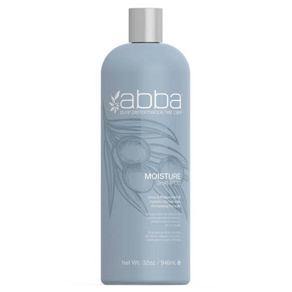ABBA Moisture Shampoo, Olive Butter & Peppermint Oil, 32 Fl Oz