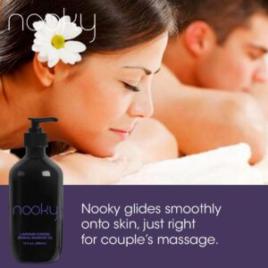 Nooky Lavender Massage Oil. with Essential and Jojoba Oils for Therapeutic Massaging 16 Ounce. - Image 3