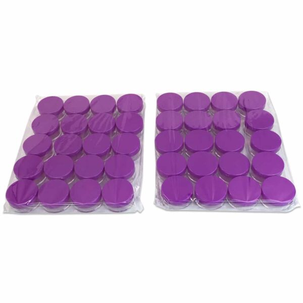 Beauticom 5G/5ML Round Clear Jars with Purple Lids for Jams, Honey, Cooking Oils, Herbs and Spices (Quantity: 100 Pieces) - Image 5