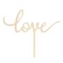 LOVENJOY Wooden Love Cake Topper Rustic Wood, Gift Boxed