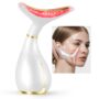 Ms.W Red Light Neck Face Massager,Portable Facial Massager for Skin Care,Electric Face Massage Kit with 45 ?5? Heat & 3 Massage Modes