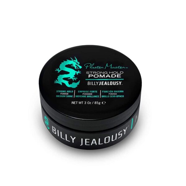 Billy Jealousy Plaster Master Water-Soluble Hair Pomade for Men, All Day Strong Hold with Medium Shine, Won't Flake & Safe for Color-Treated Hair, 3 Ounce - Image 2