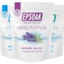 Epsoak Epsom Salt Ultimate Bath Soak Bundle (6 lbs. Total) ? Sleep Formula Bath Salt, Muscle Soak Bath Salt, Original Unscented Epsom Salts