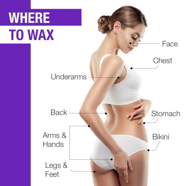Clean + Easy Personal Roll-On Waxer Kit Set Easy Hair Removal At Home Waxing Machine Device (120V) - Image 8