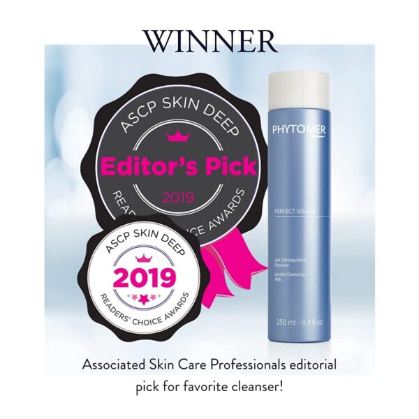 Phytomer Perfect Visage Gentle Cleansing Milk | Moisturzing Daily Face Cleanser & Makeup Remover | Sustainable & Eco-Friendly Skincare | 250ml - Image 4