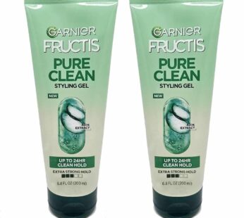 Garnier Fructis Style Pure Clean Styling Gel 6.8 oz (Pack of 2)