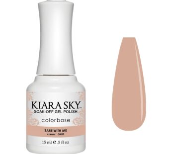 Kiara Sky Soak Off LED UV Gel Polish – Bare With Me – Nude Beige Sand Cover Color G403