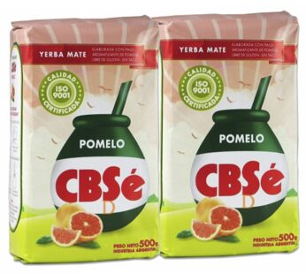 YERBA MATE CBSE GRAPEFRUIT FLAVOR – SABOR POMELO 500 GR/1.1 LB (2 PACK)