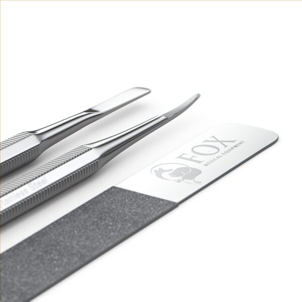 Fox Medical Equipment Ingrown Toenail Treatment Tools - Nail Care Kit - Podiatry Tools - Stainless Steel - Pedicure Kit - Ingrown Toenail Removal Kit - Best Toenail File - Toe Nail Corrector - Image 5