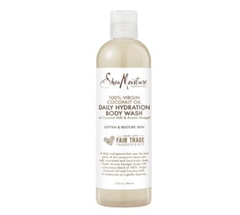 SheaMoisture Daily Hydration Body Wash 100% Virgin Coconut Oil Cleanser for All Skin Types Skin Care to Soften & Restore Skin 13 oz