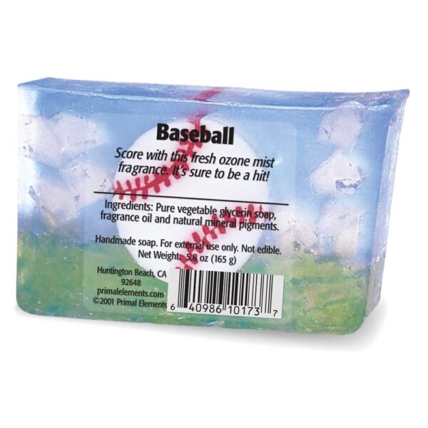 Primal Elements Bar Soap in Shrinkwrap, Baseball, 6 Ounce - Image 2