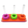 Honbay Parrot Puzzle Toy Bird Ring Toy Color Fencing Training Bird Educational Toy