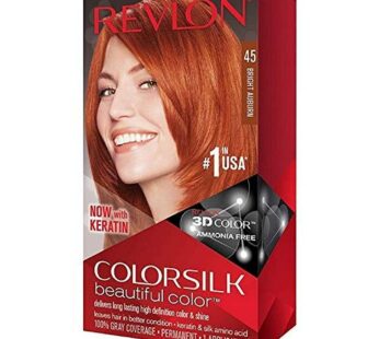 Revlon Colorsilk Haircolor, Bright Auburn, 4.4 Ounces (Pack of 3)