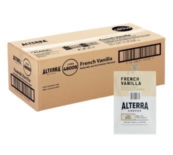 Alterra A183 Alterra Coffee Freshpacks, French Vanilla, 100/CT, Black