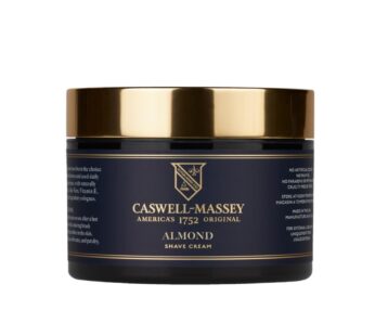 Caswell-Massey Heritage Almond Shave Cream, Natural Men?s Shaving Cream for Smooth Beard Shaving, Soothing for Sensitive Skin, USA Made, 8 Fl Oz