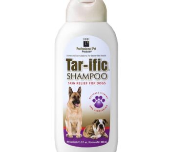 Professional Pet Products PPP Tar-ific Skin Relief Shampoo for Dogs – Soothe Hot Spots, Dryness, Flaking & Itching – Nourishes & Relieves Skin Issues – 13.5 fl oz.