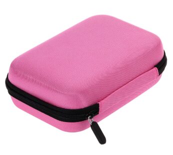 Hipiwe Hard Shell Essential Oil Carrying Case Holds 12 Bottles (Can hold 5ml, 10ml, &10ml Rollers) Travel Size Essential Oils Bag Organizer (Pink)