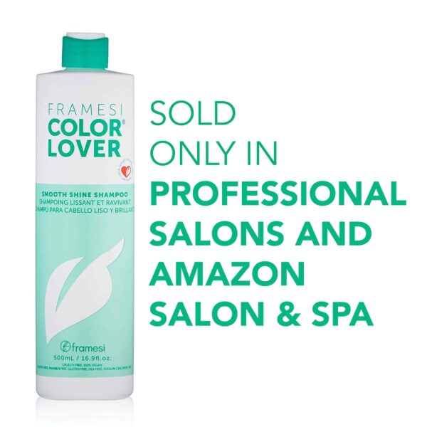 FRAMESI Smooth Shine Sulfate Free Shampoo for Color Treated Hair, 16.9 Fl Oz - Image 5