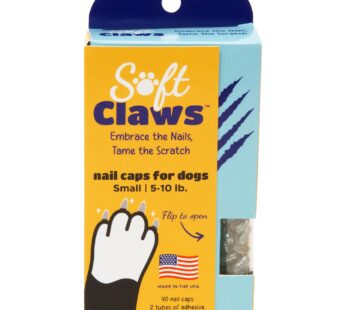 Soft Claws Canine Dog and Cat Nail Caps Take Home Kit, Small, Sparkle Silver