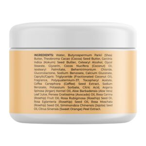 Concealing Caffeine Cream for Cellulite Reduction - Ultra Moisturizing Cellulite Cream for Thighs Butt and Belly with Rich Shea and Cocoa Butter - Light Scented Vegan Firming Body Lotion for Women - Image 5