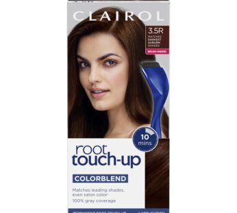 Clairol Root Touch-Up by Nice’n Easy Permanent Hair Dye, 3.5R Darkest Auburn Hair Color, Pack of 1