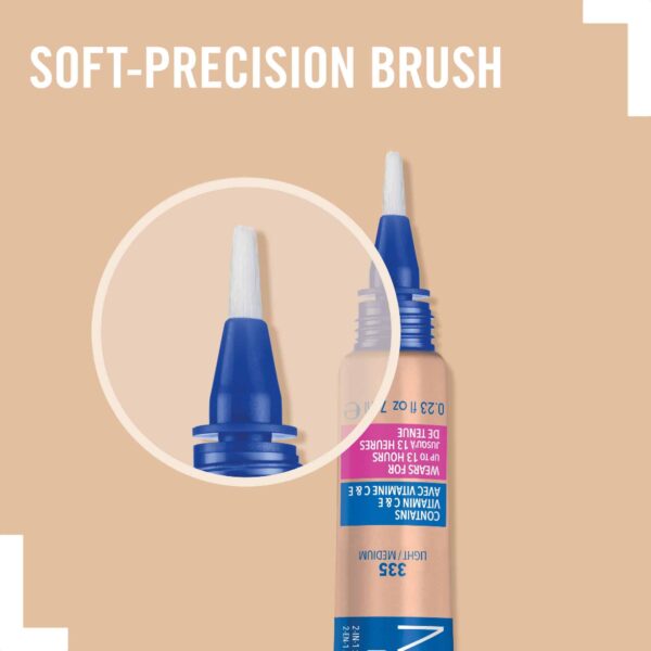 Rimmel Match Perfection 2-in-1 Concealer and Highlighter, Fair Light, 0.23 Ounce - Image 3