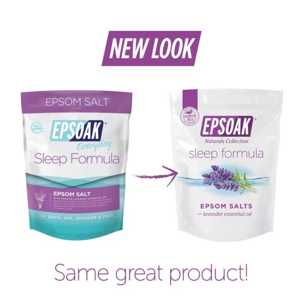Epsoak Epsom Salt 2 lb. Magnesium Sulfate USP. (Qty. 1 x 2lb. Bag), Lavender Sleep Formula, Resealable Epsom Salt Bag, Made in The USA, Cruelty-Free Certified - Image 6