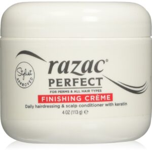 Razac Perfect for Perms Finishing Creme Daily Hairdressing and Scalp Conditioner, 4 Ounce - Image 1