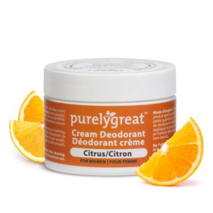 Purelygreat Aluminum-Free Deodorant Cream, Citrus Scent, 1.76oz - Image 1