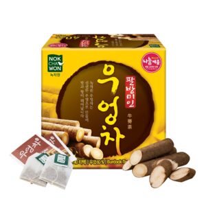 [Nokchawon] Burdock Root Tea, Burdock Iced Tea, Cold Brew Tea, Pure Ingredient Herbal Tea from Korea, 40 Count Tea Bags, 1.69oz(48g) - Image 1