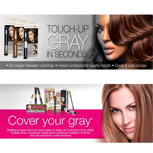 Cover Your Gray Hair Color Touch Up Stick - Black - Image 4