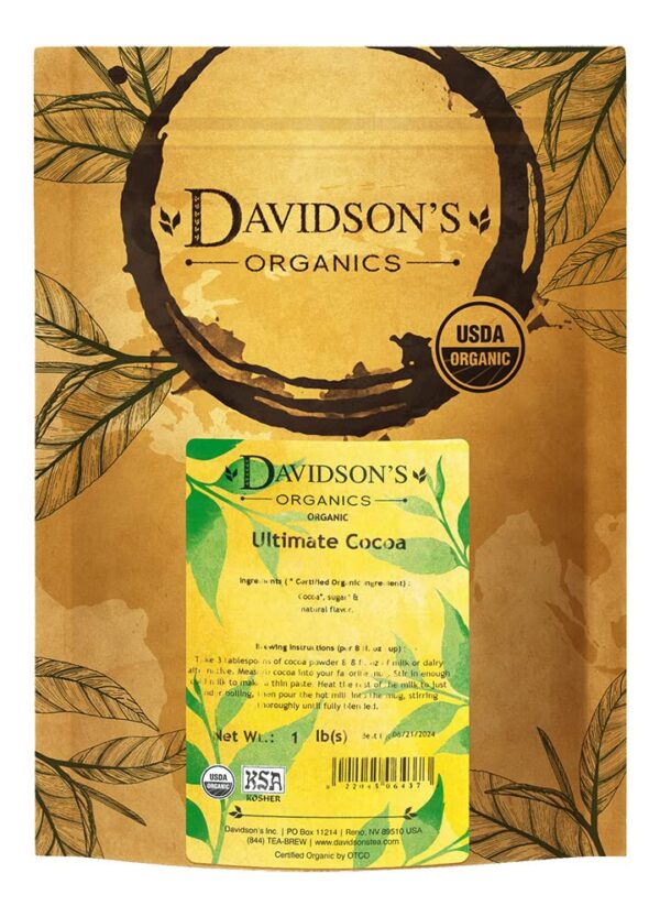 Davidson's Organics, Ultimate Cocoa, Loose Leaf Cacao, 16-Ounce Bag