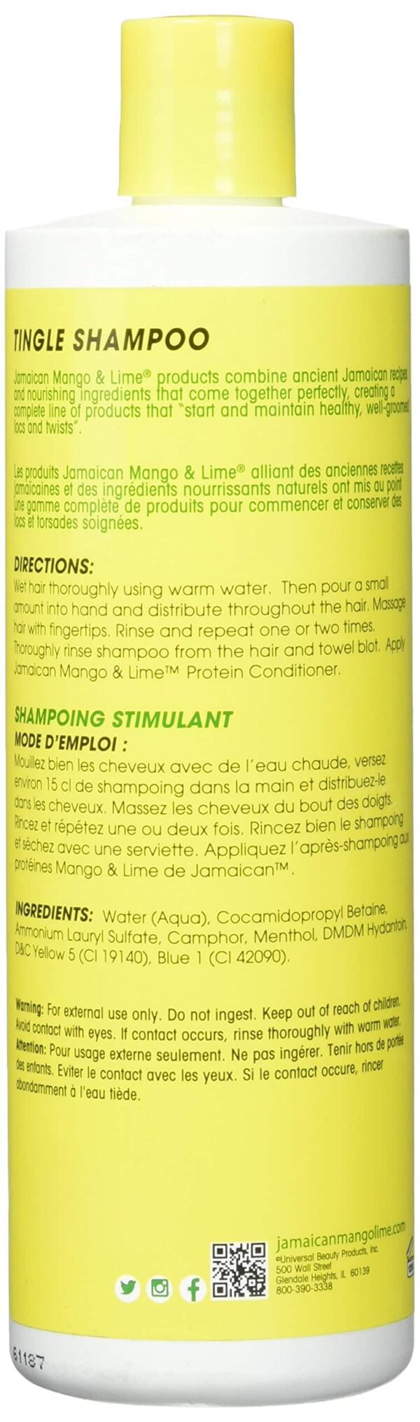 Jamaican Mango and Lime Tingle Shampoo, 16 Ounce - Image 2