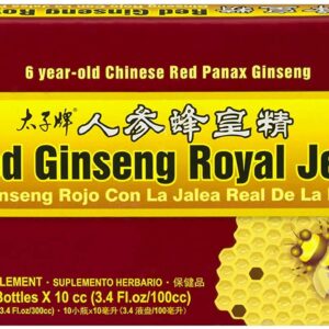 Prince Of Peace Red Ginseng Royal Jelly, 10 Bottles, 0.34 fl. oz. Each ? Energy Boosting Supplement ? Ginseng Shots to Go ? Support The Body?s Energy System - Image 1