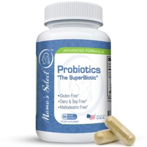 Mama?s Select Probiotics for Women Digestive Health, 9 Live Strains, Including Lactobacillus acidophilus, Adult Pre and Postpartum Gut Health Support, Weight Management, 10 Billion CFUs, 60 Capsules - Image 1