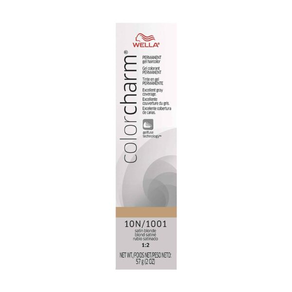 COLORCHARM Permanent Gel Hair Color for Gray Coverage, 10N Satin Blonde