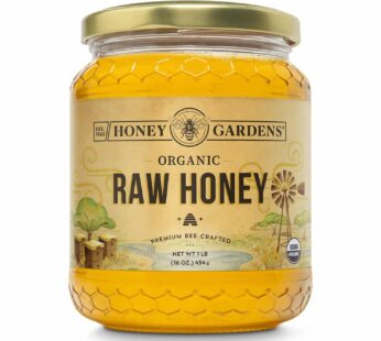 Honey Gardens Apiaries – Apitherapy Raw Honey Organic Original – 16 oz.