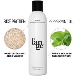 L'ANGE HAIR Refr?sh Invigorating Mint Cream Hair Conditioner | Moisturizing Peppermint Paraben-free & Sulfate-Free Hair Conditioner | Boosts Shine with Weightless Hydration | Deep Conditioning - Image 2