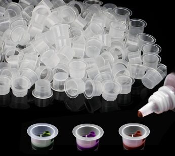 Yuelong Ink Caps – 1000pcs Tattoo Cups Disposable Pigment Cups 9MM Small Tattoo Pigment Ink Caps for Tattooing