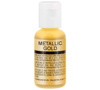 Chefmaster by US Cake Supply .7fl oz Metallic Gold Airbrush Food Coloring