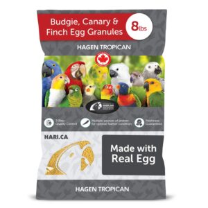 HARI Tropican Bird Food for Finches, Budgies, And Canaries, Hagen Parrot Food with Egg Granules, 8 lb Bag - Image 1