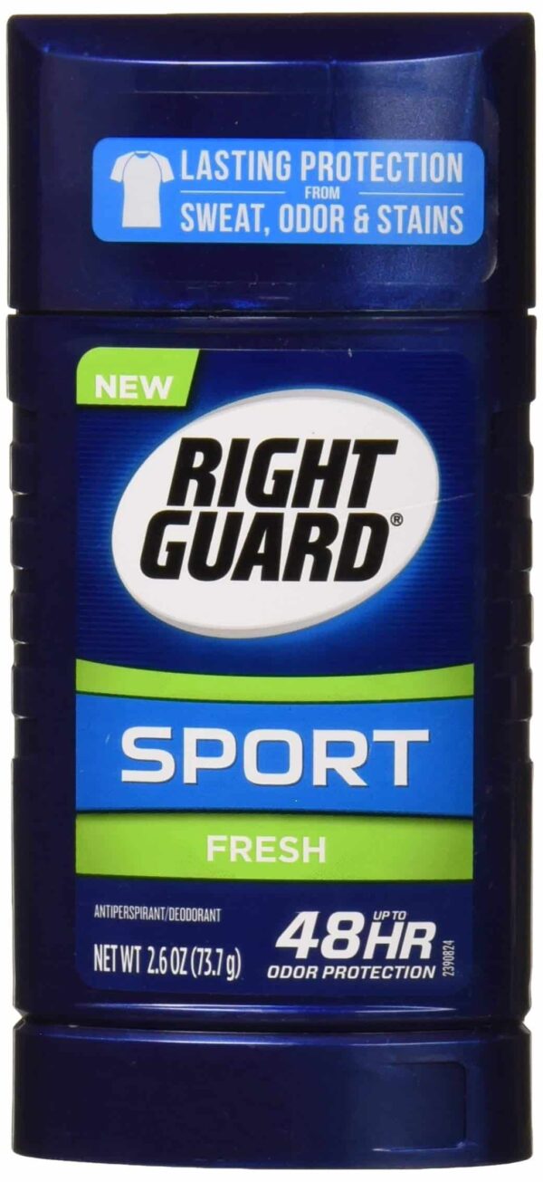 RIGHT GUARD Sport Antiperspirant Up to 48HR, Fresh 2.6 oz (Pack of 2)