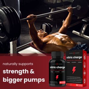 Nitric Oxide Supplement | L-Arginine, L Citrulline Malate, AAKG, Pine Bark, Grape Seed Extract | Extra Strength Nitric Oxide Booster | Nitric Oxide Pills for Men & Women | Strength, Energy, Blood Flow - Image 5