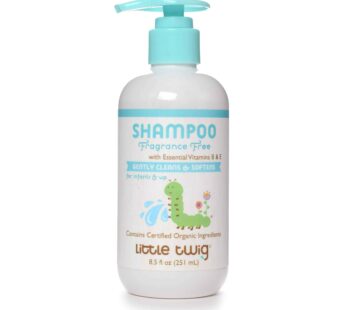 Little Twig Fragrance-Free Shampoo, Hair Shampoo with Natural Plant Derived Formula, Vegan, Gluten-Free, Perfect for Newborns, 8.5 fl. oz.